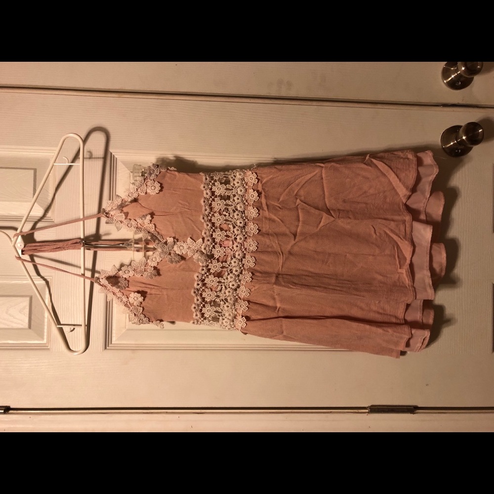 Mini halter dress,